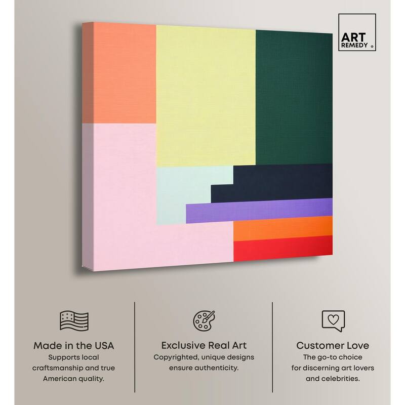 Rectilinear Rhapsody II Canvas by Art Remedy, Gallery Wrapped