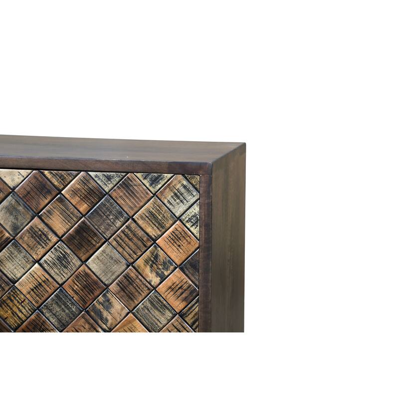 Ava 2-door Solid Wood Bar Cabinet