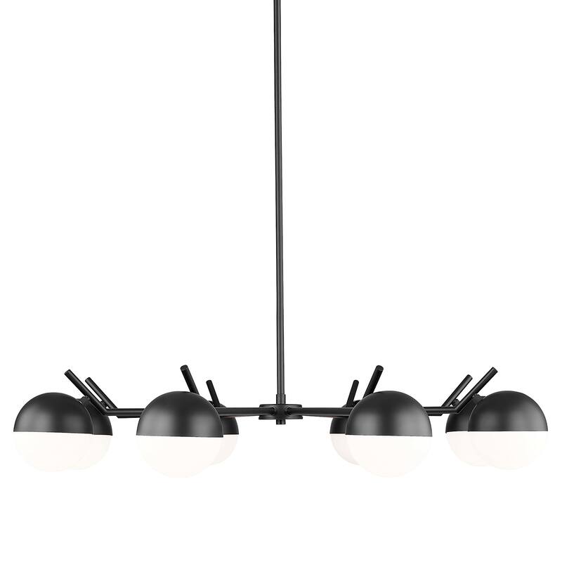 Z-Lite 7517-8 Realm Sphere 8 Light 44" Wide Chandelier - Matte Black