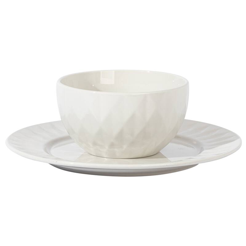 8 Piece Ceramic Dinnerware Set