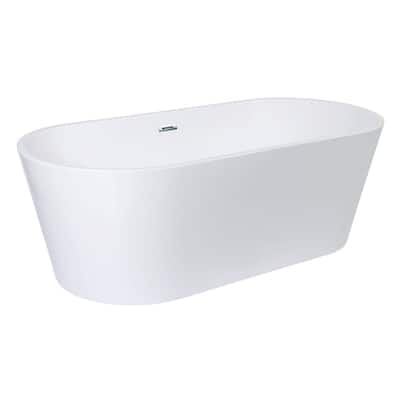 Kingston Brass VTDE713223T Aqua Eden 71" Free Standing Acrylic Soaking