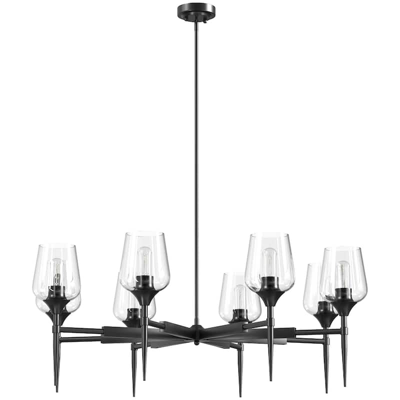 8 - Light Dimmable Classic Traditional Chandelier - N/A