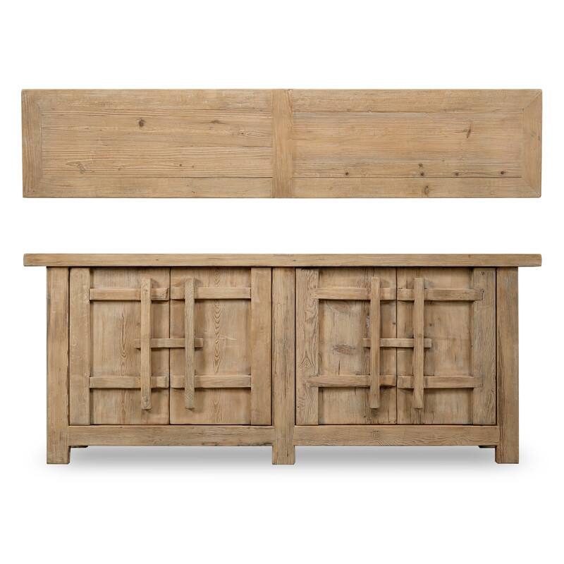 91" Amalfi Patrician Sideboard, Weathered Natural