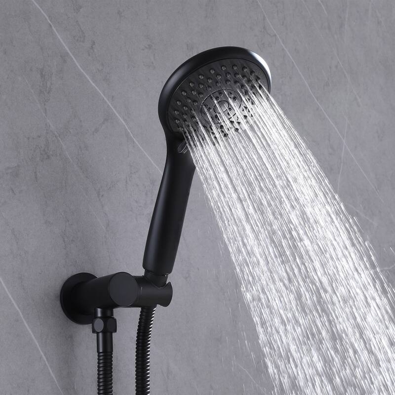 Wall Mounted Shower Faucet Set Rainfall Showerhead Combo Handheld Shower
