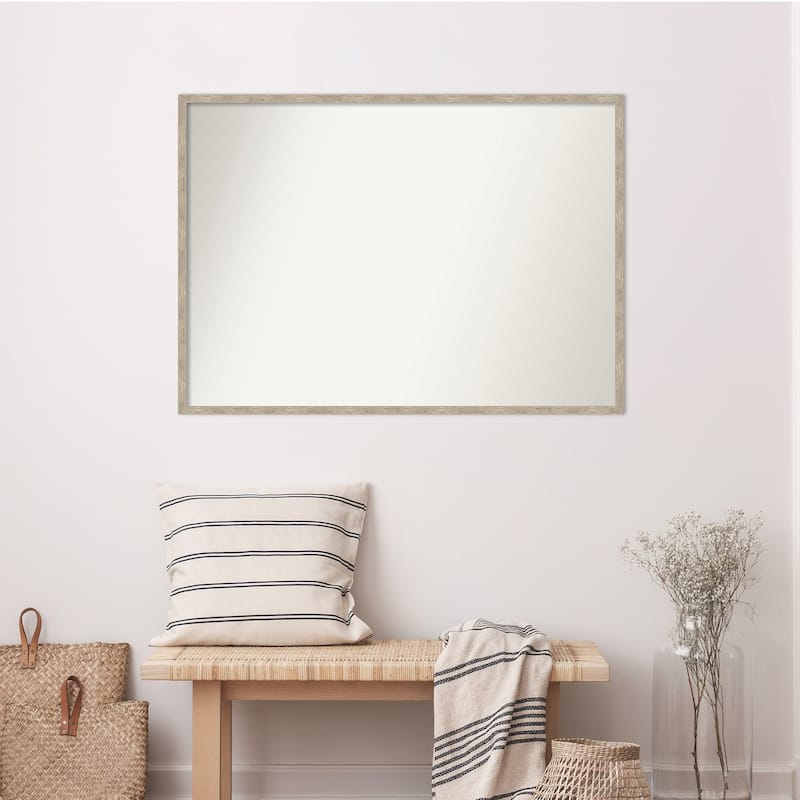 Imprint Non-Beveled Wood Framed Wall Mirror