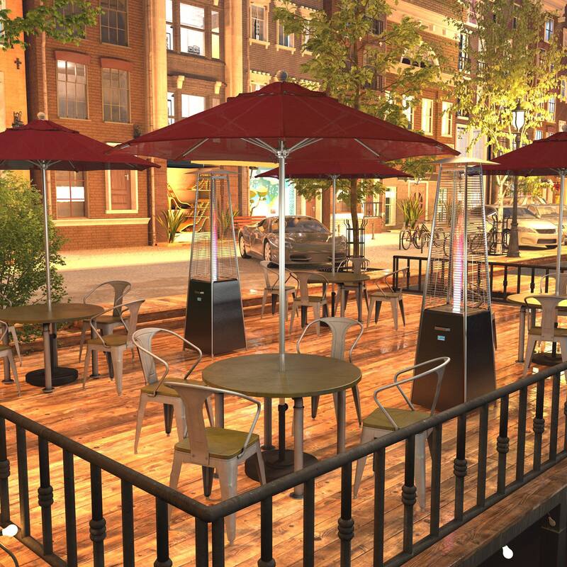 California Umbrella 75' Venture Series Patio Umbrella, Silver Aluminum Pole Fiberglass Ribs Push Lift Sunbrella