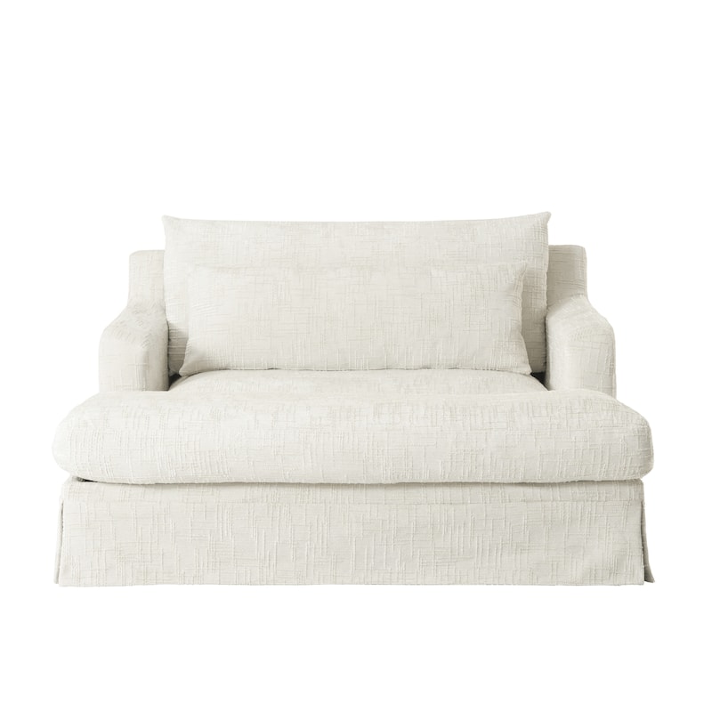 GDFStudio - 93.7" Modular Chenille Sectional Sofa Bed with USB