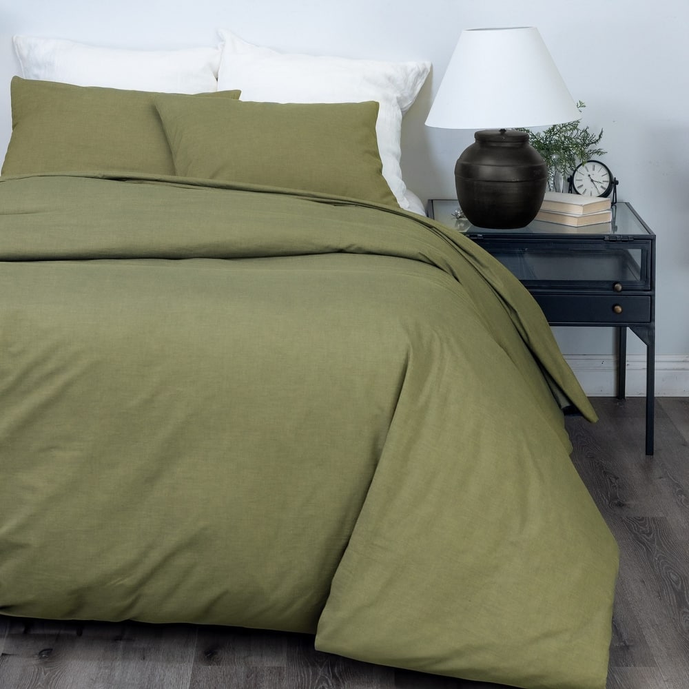 Sensa Duvet Cover, Kale, Set