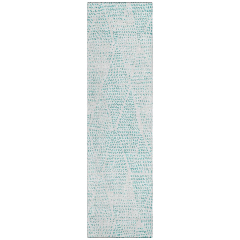 Machine Washable Indoor/ Outdoor Chantille Modern Diamonds Rug
