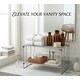 preview thumbnail 6 of 6, Ybm Home Stackable Mesh Shelf Silver Storage Rack for Kitchen/Office Wire Organizer 9.5 In. L x 9.5 In. W x 4 In. H 2 Pack