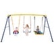preview thumbnail 9 of 7, Gymax 660 LBS Indoor Outdoor Swing Set Heavy Duty Carbon Steel Swing