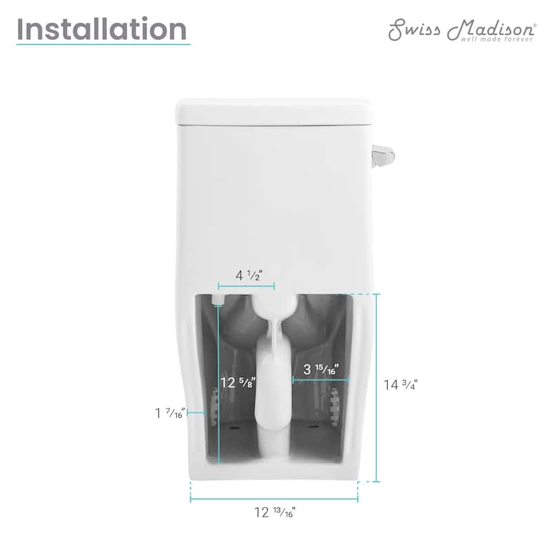 Sublime II One-Piece Round Toilet Side Flush 1.28 GPF
