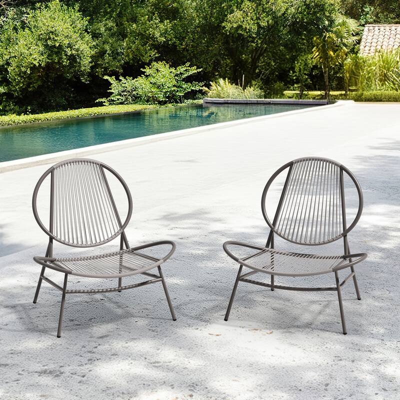 4-Piece or 2-Piece PE Rattan Patio Conversation Set