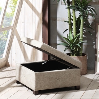 Madison Park Della Soft Close Storage Ottoman