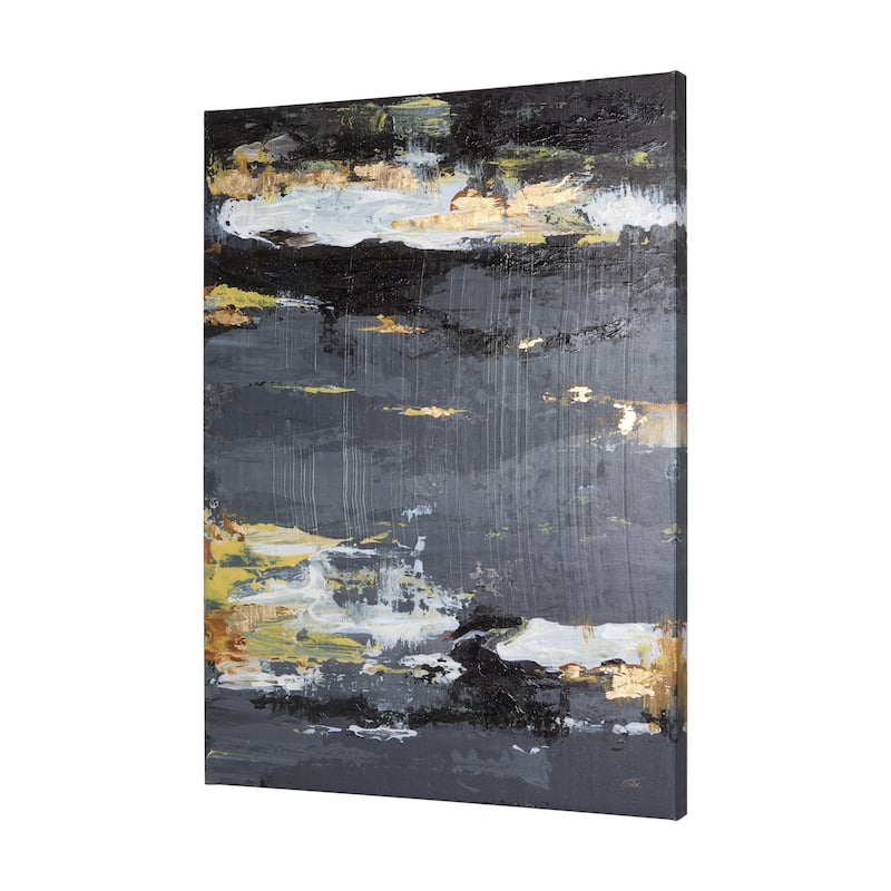 Silver And Gold Inspiration III (40 x 56) Canvas Art Print