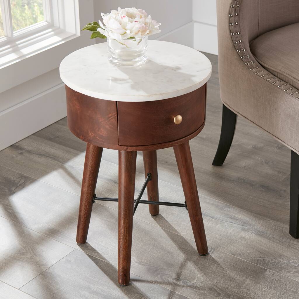 Steve Silver Carson Carrington Bari Round Side Table