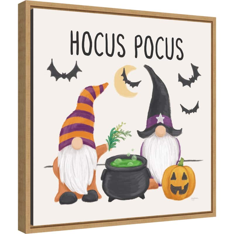 Halloween Gnomes II by Mary Urban Canvas Art Framed - Sylvie Maple