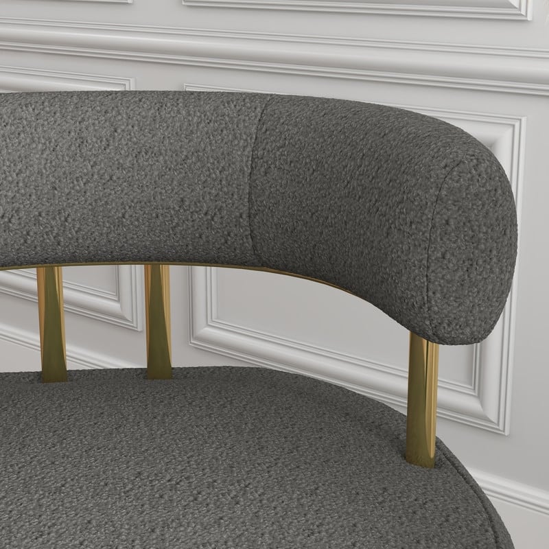 SEYNAR Mid Century Velvet Accent Chair with Golden Legs, Set of 2