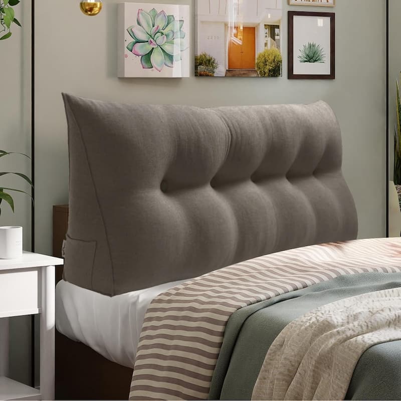 WOWMAX Bed Rest Wedge Reading Pillow Headboard Back Support Cushion
