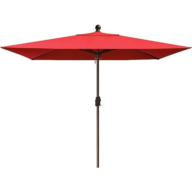 EliteShade Sunbrella 9-foot Patio Market Umbrella - 10x6.5ft Red