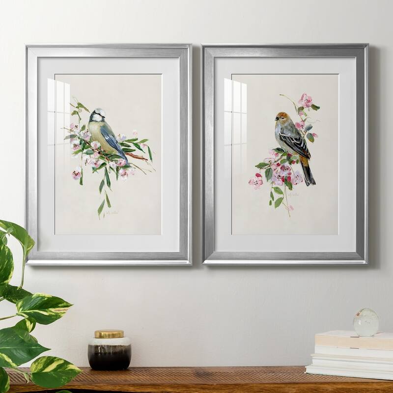 Spring Song Blue Bird Premium Framed Print - Ready to Hang