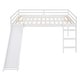 preview thumbnail 5 of 12, Full Size Multifunctional Loft Bed With Slide for Home