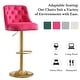 preview thumbnail 6 of 34, HOMYKA 360 Degrees Swivel Bar Chair With Adjustable Height and Metal Feet Bar Stool Set of 2