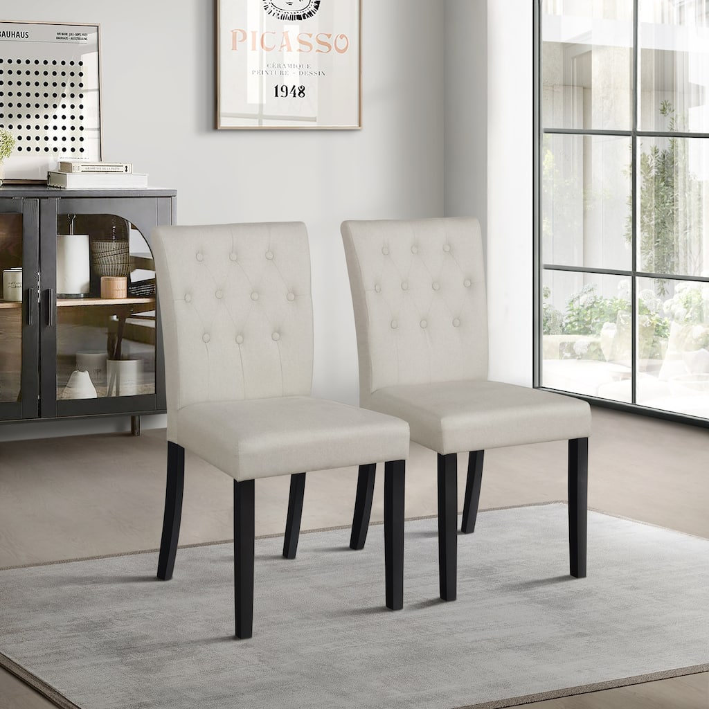 CraftPorch Glam Wooden Dining Chair