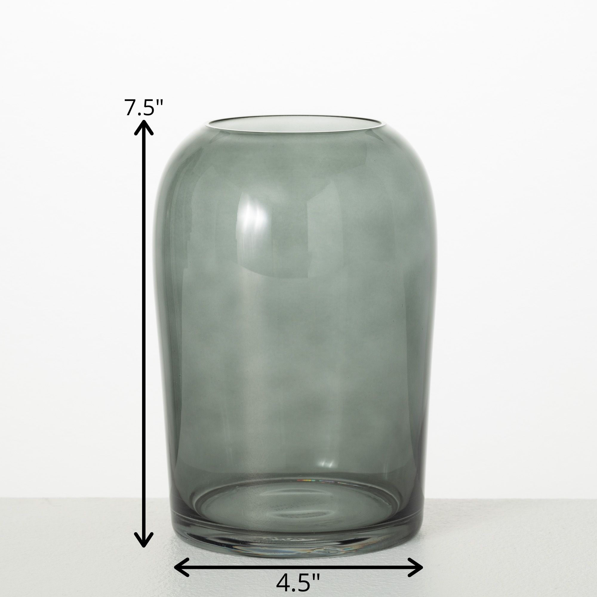 Sullivans Cylinder Smoked Glass Vase - Bed Bath & Beyond - 37539782