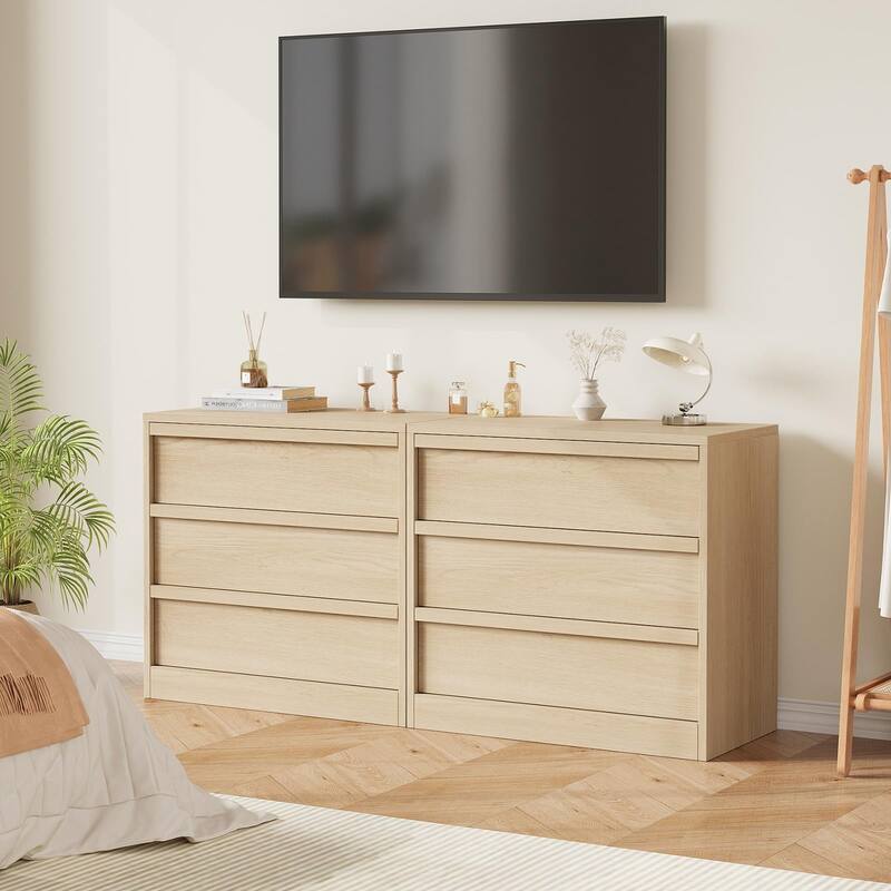 3/4 Drawer Dresser for Bedroom, Nightstand Chest of Drawers with Large Storage, Dresser Organizer Bedside Table