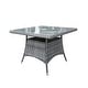 preview thumbnail 8 of 31, 5-Piece Aluminum Woven Rattan Dining Set with Cushions and Tempered Glass