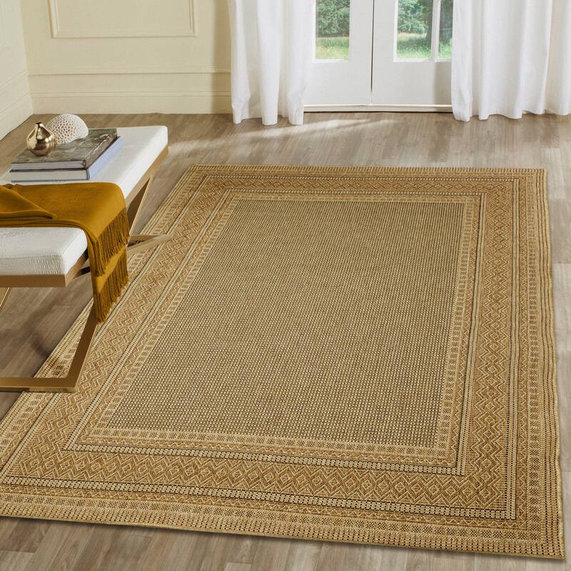 Liora Manne Monterey Diamond Border Indoor/Outdoor Rug - 6'6" x 9'4"
