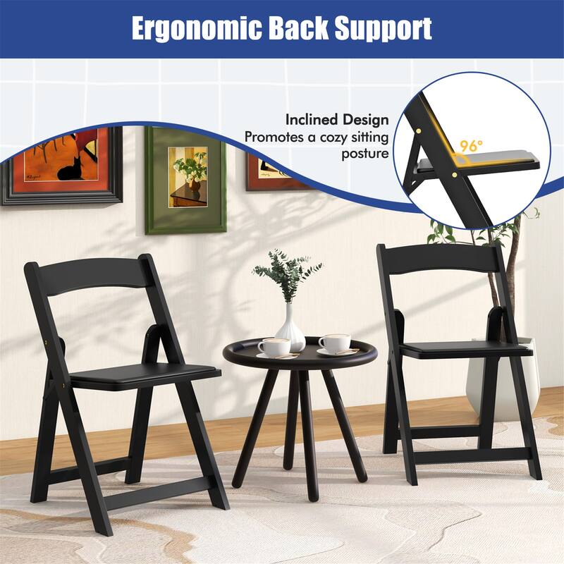 Gymax Set of 8 Dining Chairs w/ Rubber Wood Legs & Padded Seat for