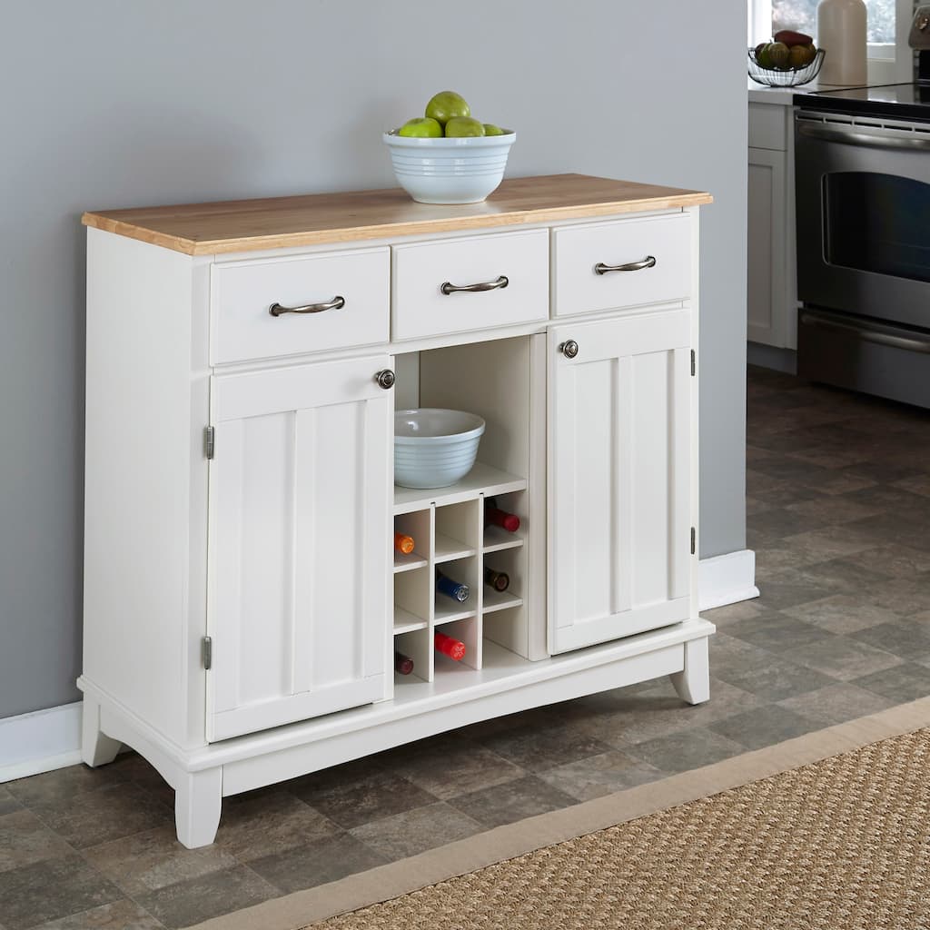 Homestyles Buffet Of Buffets Off-White Wood Buffet - 42" x 17" x 36"