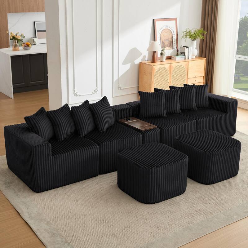 137.5" Oversize Movable Modular Sofa