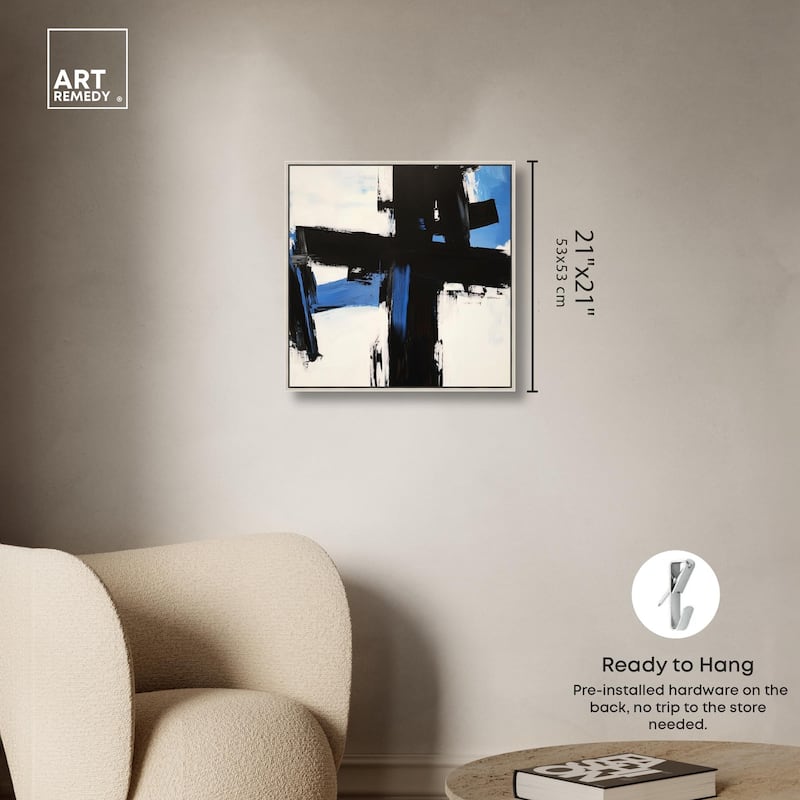 Blue Streak II Canvas by Art Remedy