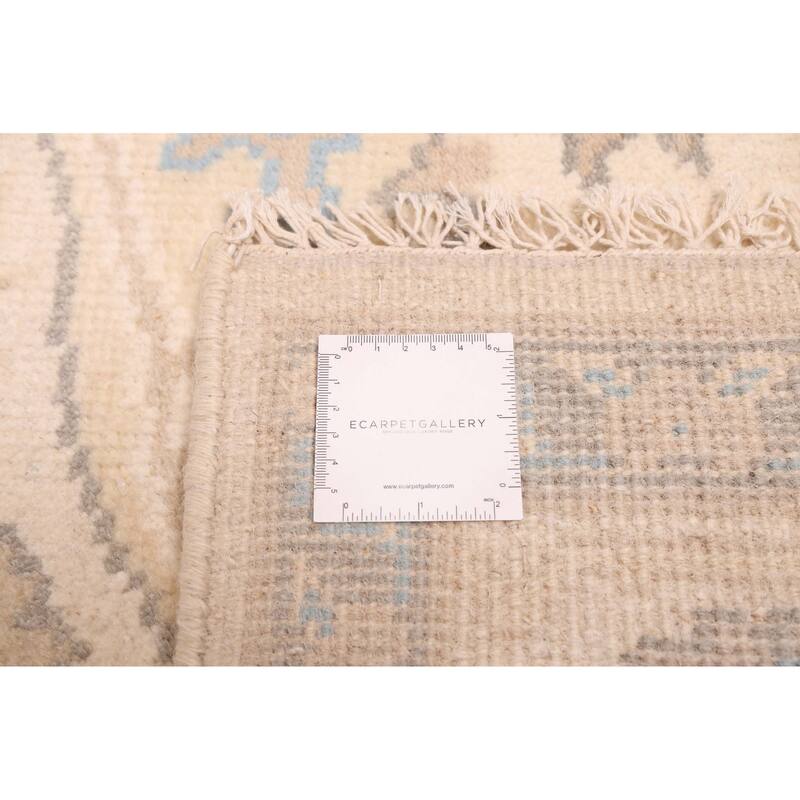 ECARPETGALLERY Hand-knotted Royal Oushak Ivory Wool Rug - 8'2 x 8'0