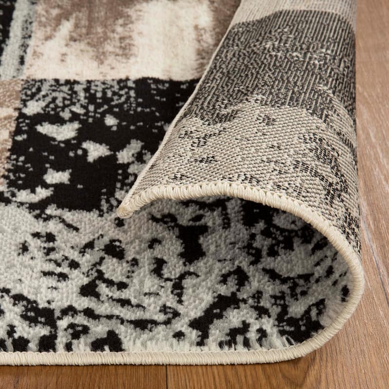 Patchwork Modern Eclectic Color Block Indoor Area Rug by Superior