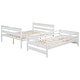 preview thumbnail 15 of 17, Wood Twin XL over Queen Bunk Bed with Ladder
