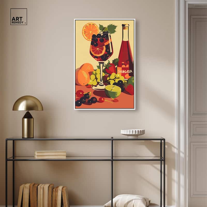 Sangria Drink Canvas by Art Remedy