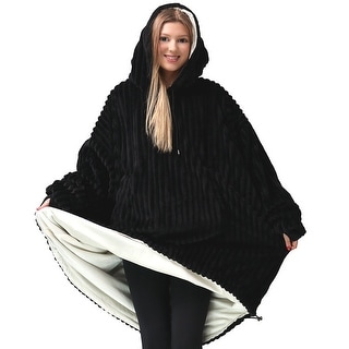 Reversible Oversized Warm Blanket Hoodie On Sale Bed Bath Beyond 39762685