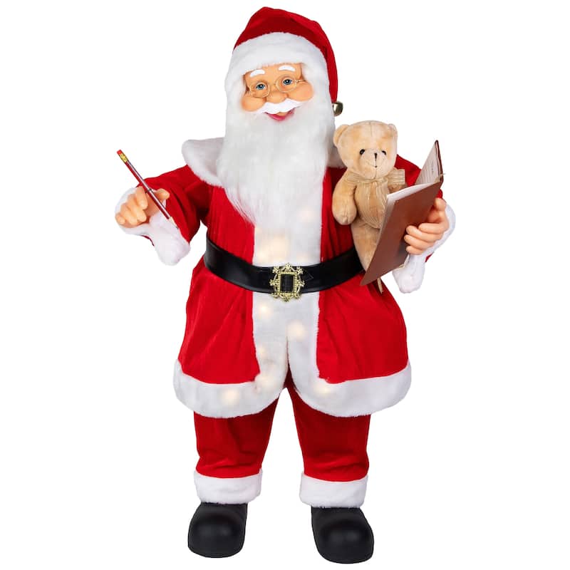 Lighted and Animated Musical Santa Claus Christmas Decoration - 32"