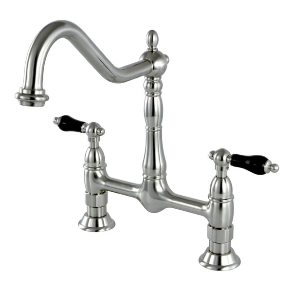 Kingston Brass KS117.PKL Duchess 1.8 GPM Bridge Kitchen Faucet