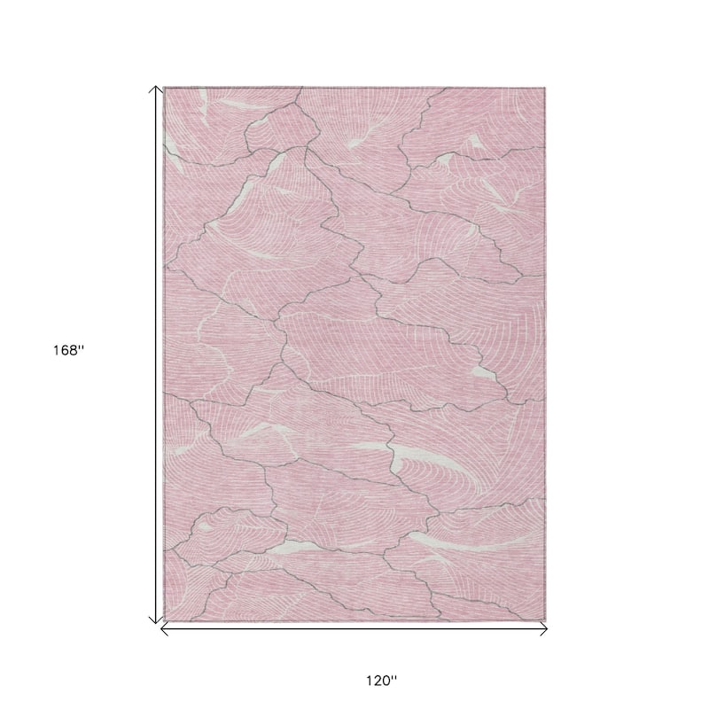 HomeRoots Abstract Transitional Rectangle Outdoor Rug