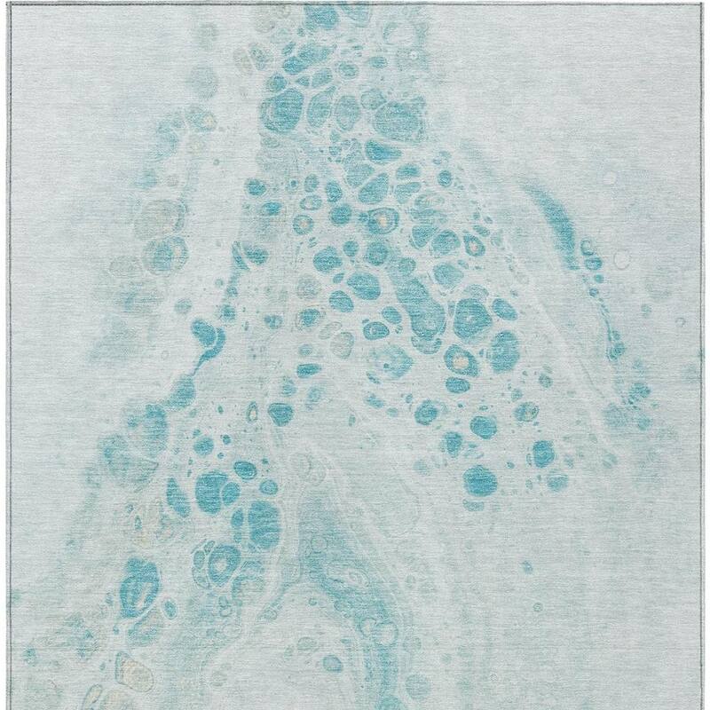 HomeRoots Abstract Transitional Rectangle Outdoor Rug