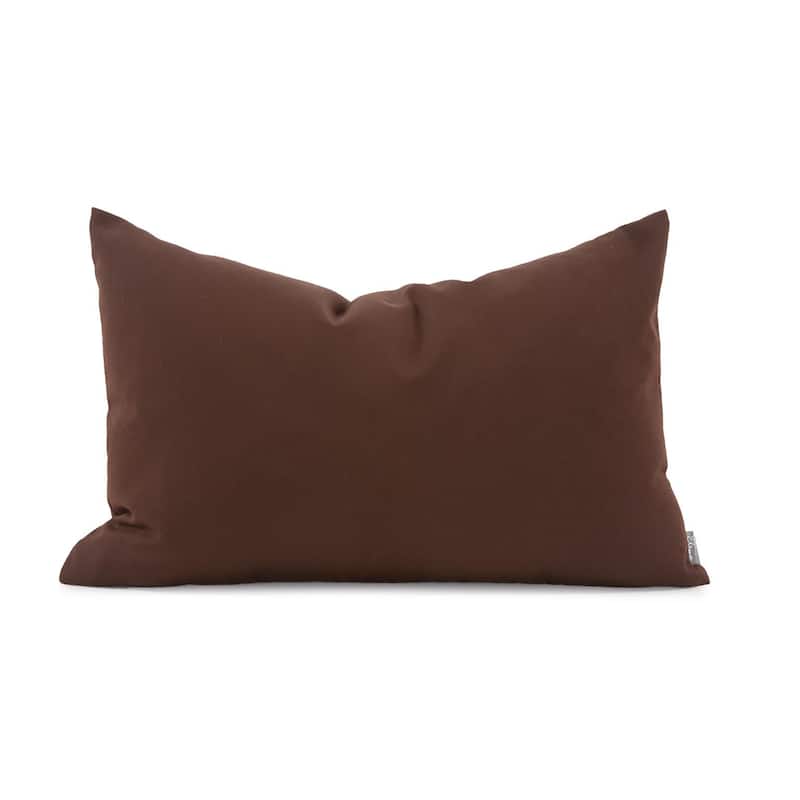 Allan Andrews Indoor/Outdoor 14" x 22" Rectangular Accent Pillow with Cover, Seascape Collection - Chocolate