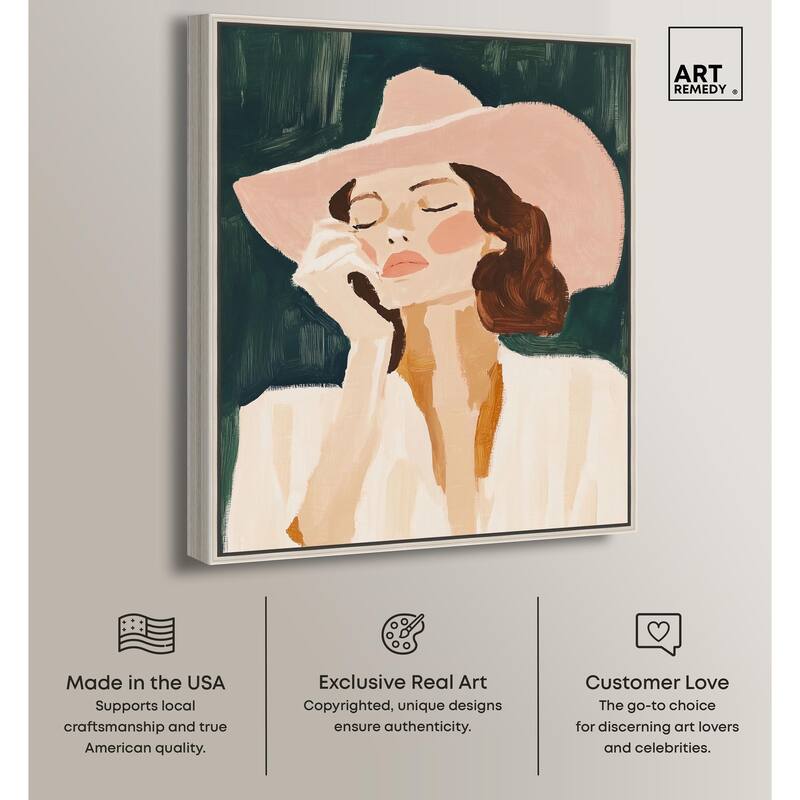 Sun Hat Canvas by Art Remedy