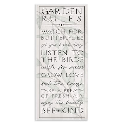 Stupell Uplifting Garden Rules Wall Plaque Art Design By Lil' Rue