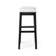 preview thumbnail 85 of 98, Maven Lane 31" Adrien Saddle Kitchen Bar Height Stool - N/A