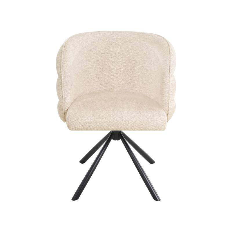 Swivel Home Office Chairs Set of 2, Upholstered Dining Chairs Accent Chairs Makeup Chair with Thick Cushions